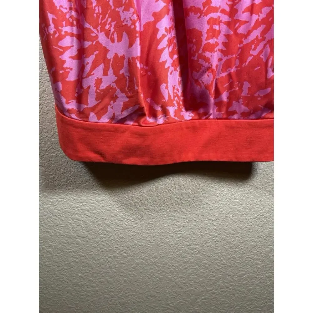 Diane von‎ Furstenberg Payne Sz 6 Red and Pink Floral Sleeveless Mini Dress